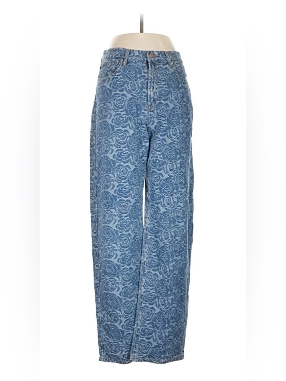 Anthropologie X Habitual Roses Jacquard Jeans